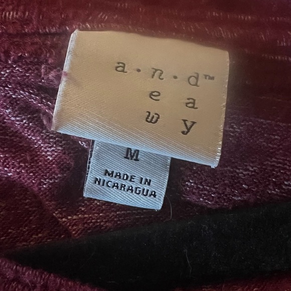 a new day Maroon Criss-Cross V-Neck Long Sleeve Top - Picture 3 of 10